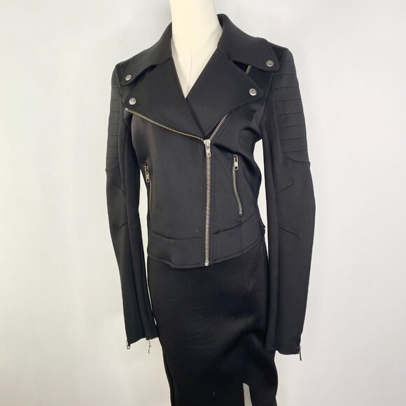 Guess - Black Moto Jacket + Skirt - Picture 2 of 13